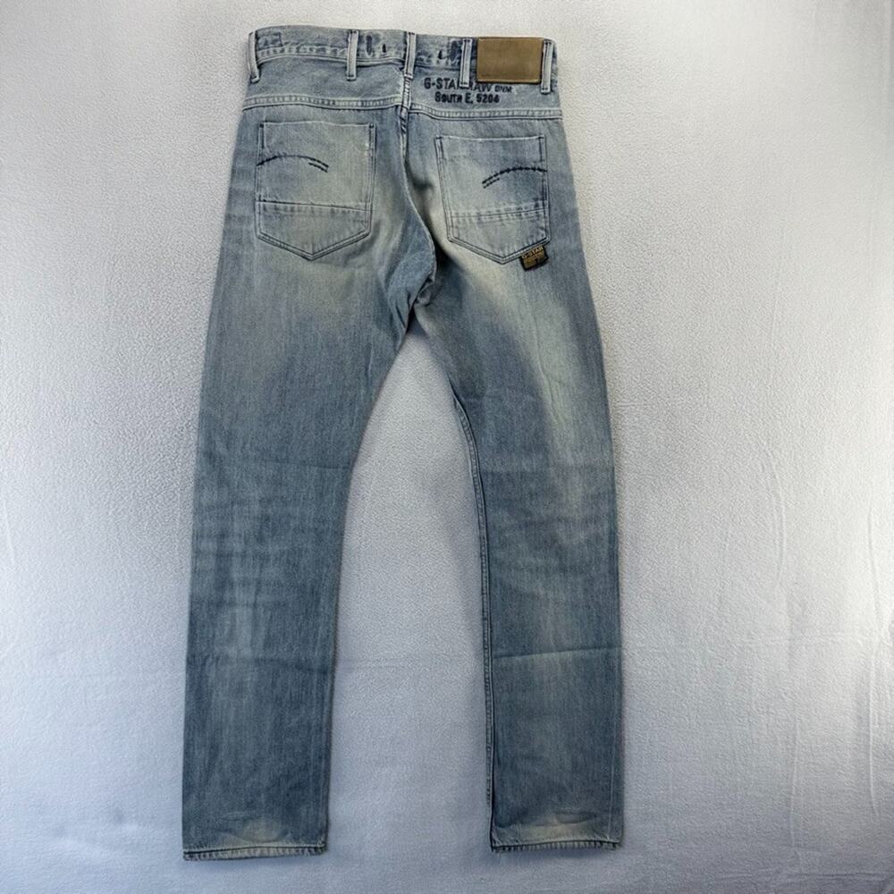 G Star Jeans Men's FITS 30x33 Blue Slim Straight Faded Light Vintage Y2k 2000s - Picture 9 of 12